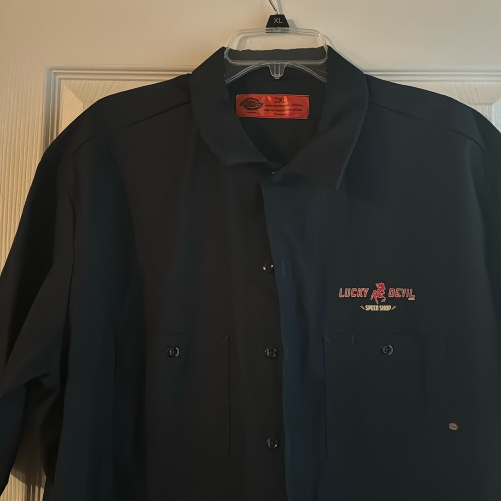 Lucky Devil Pin Up Button down